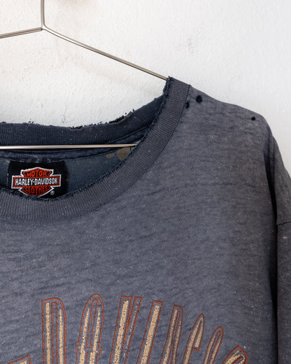 Vintage 90s Harley Davidson Milwaukee T Shirt Faded Distressed Single Stitch Men's L Made In USA